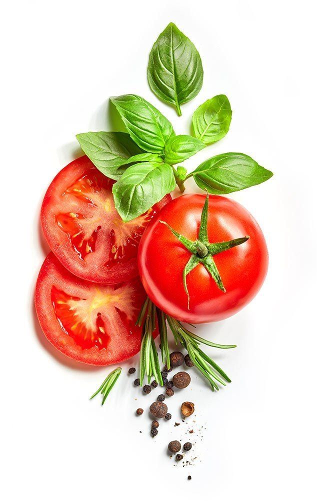 Tomato, basil and pepper