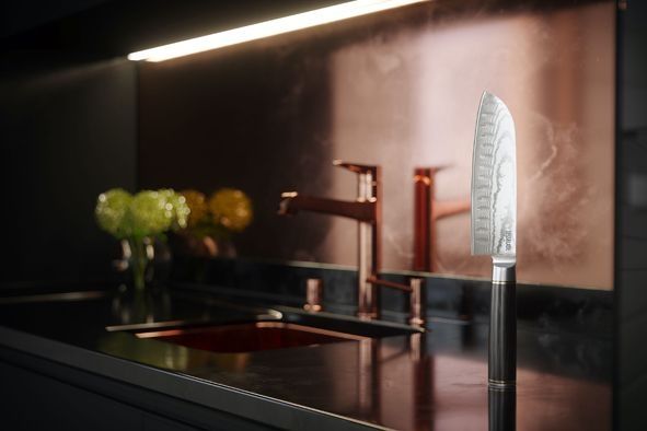 A knife in a kitchen